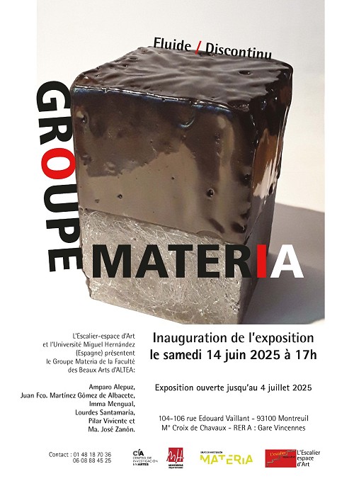 FLUIDO/ DISCONTINUO [2025]. L'escalier-espace d'Art, Montreuil (París, FRANCIA).